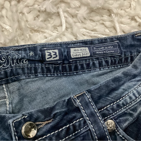 Miss Me Curvy Boot Cut Jeans  - Size 33 - Picture 7 of 8